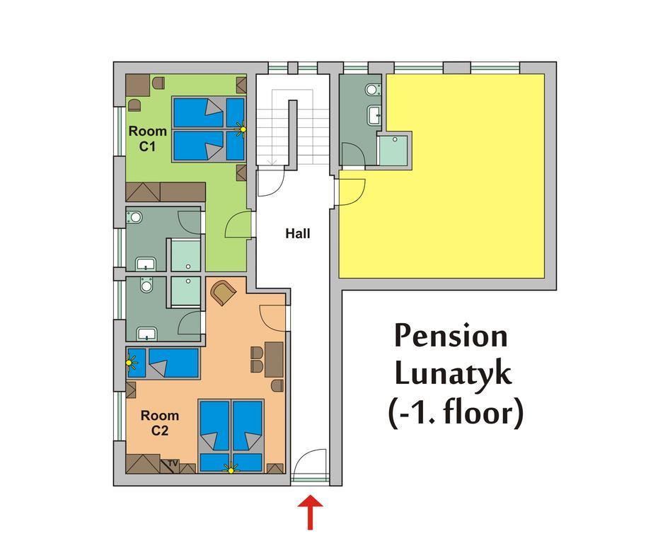 Pension Lunatyk Liptovský Mikuláš Exteriör bild